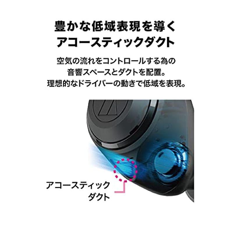 オーディオテクニカ ATH-CKS50TW BK ワイヤレスイヤホン bluetooth / ワイヤレスイヤホン ノイズキャンセリング 重低｜sincerethanks｜09