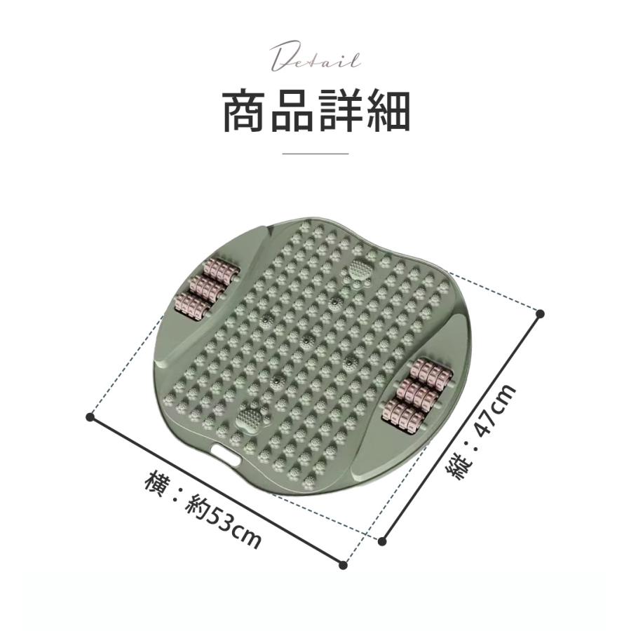 足つぼ マット ダイエット マッサージ スロージョギング ローラー 足裏 指圧ボード 足のむくみ 冷え フット ツボ押し 足踏み マット 疲労軽減 | ブランド登録なし | 11