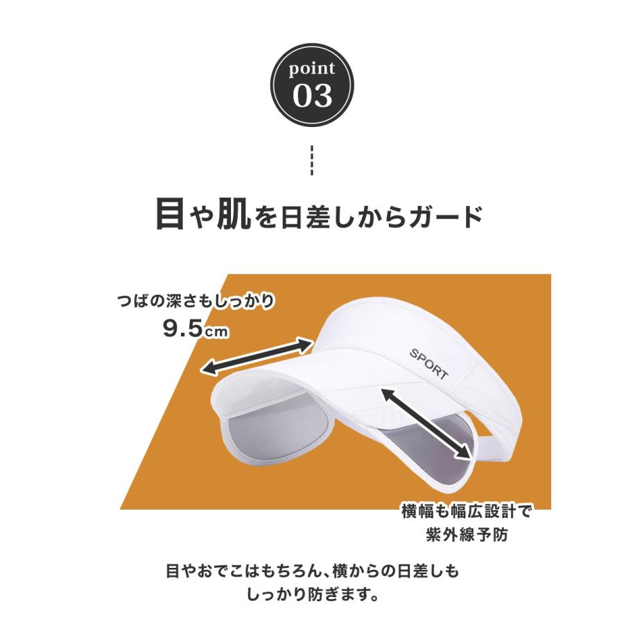 サンバイザー ゴルフ レディース uvカット テニス スポーツ
