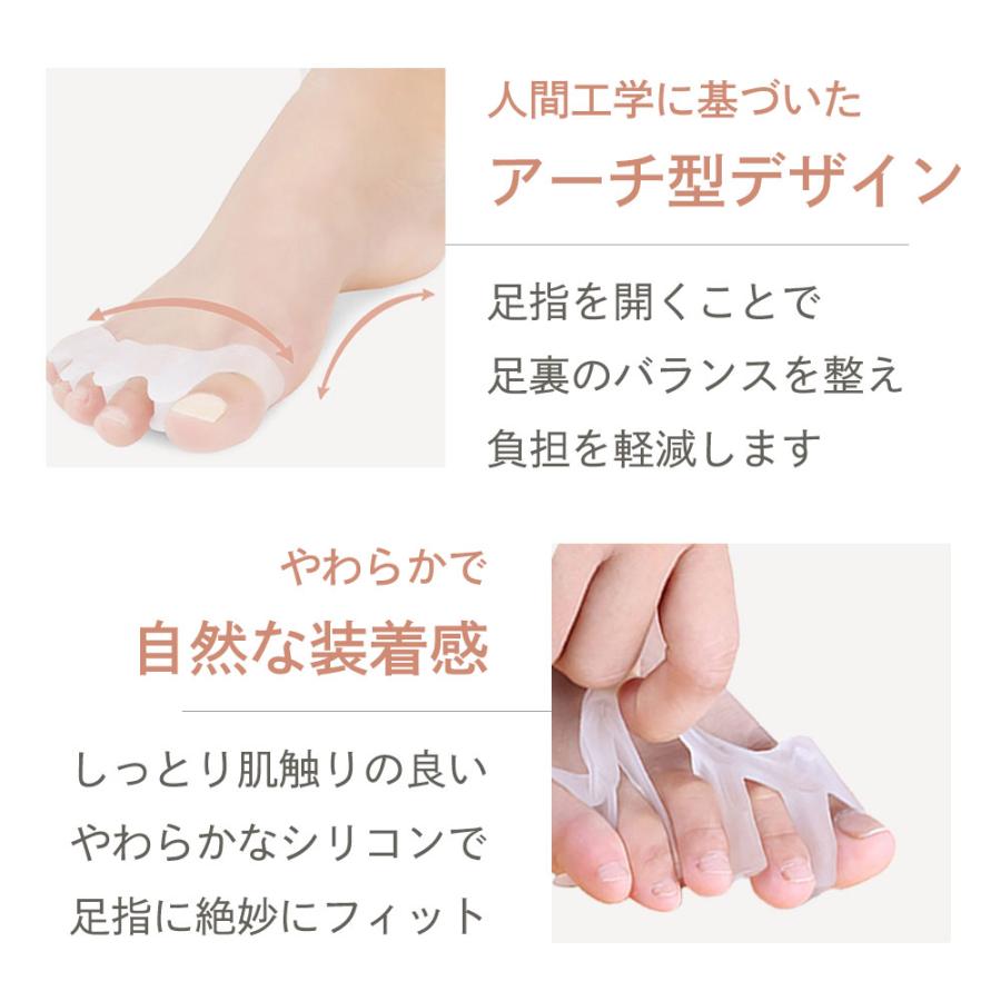 2 足指 セパレーター 広げる 冷え むくみ 矯正 グッズ 日本製 特許取得