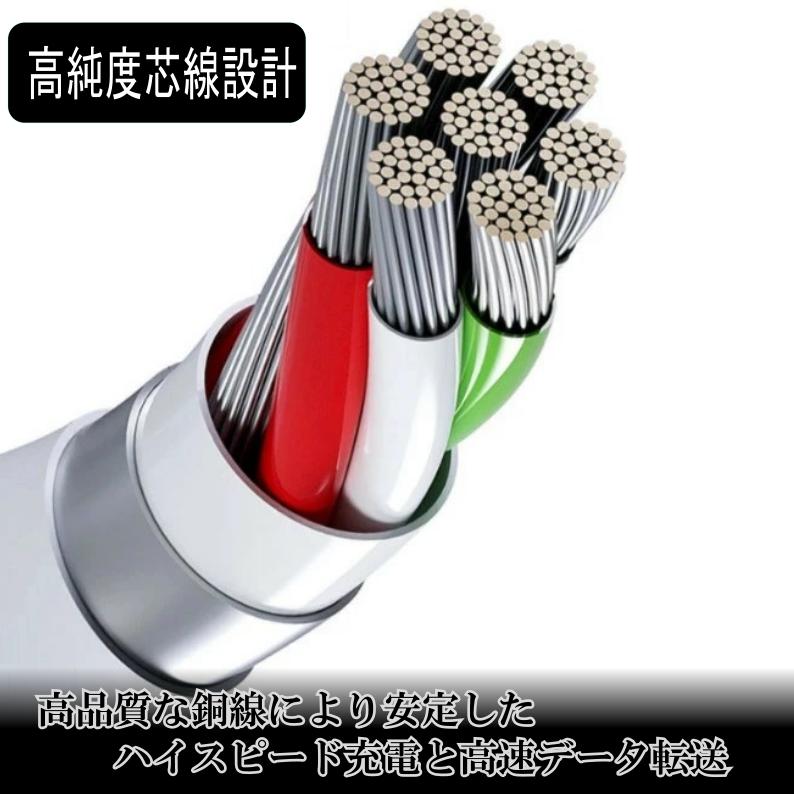 【3本セット】USB C to Lightning TYPE-C タイプC ライトニングケーブル 27W3A超高速 iPhone 充電コード |  | 03