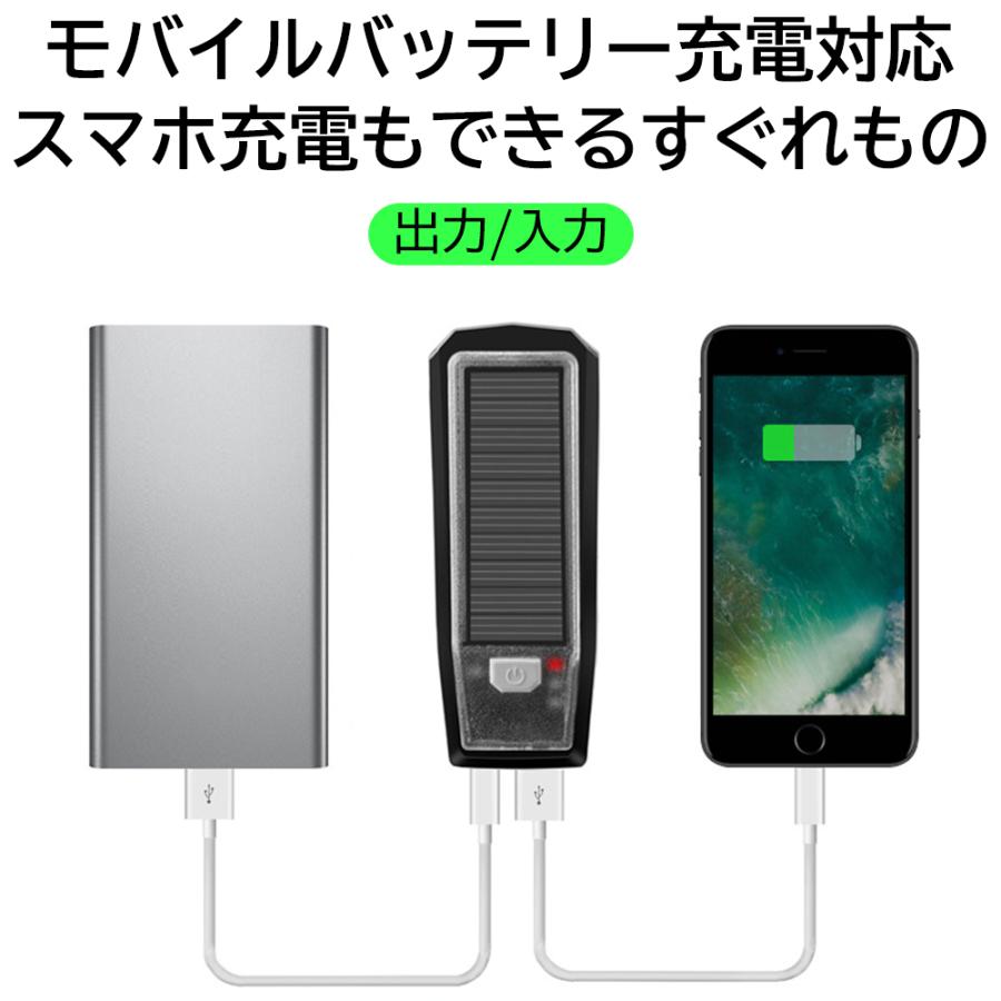 自転車 ライト usb led 明るい ソーラー おしゃれ 充電  防水 取り付け簡単 ブザー ホーン スマホ充電可能 自動点灯 広照射 ワイド照射 パッケージ |  | 07