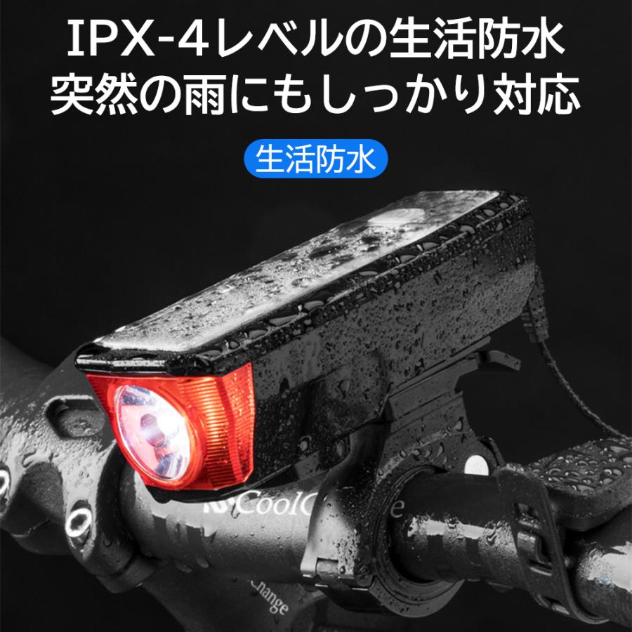 自転車 ライト usb led 明るい ソーラー おしゃれ 充電  防水 取り付け簡単 ブザー ホーン スマホ充電可能 自動点灯 広照射 ワイド照射 パッケージ |  | 09