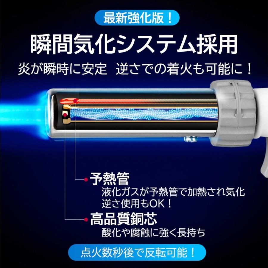 トーチバーナー バーナー ハイパワー 高火力 ガスバーナー 火力調整 炎の大小調整  強力 シングルバーナー 逆さ使用OK アウトドア バーベキュー お菓子作り |  | 06