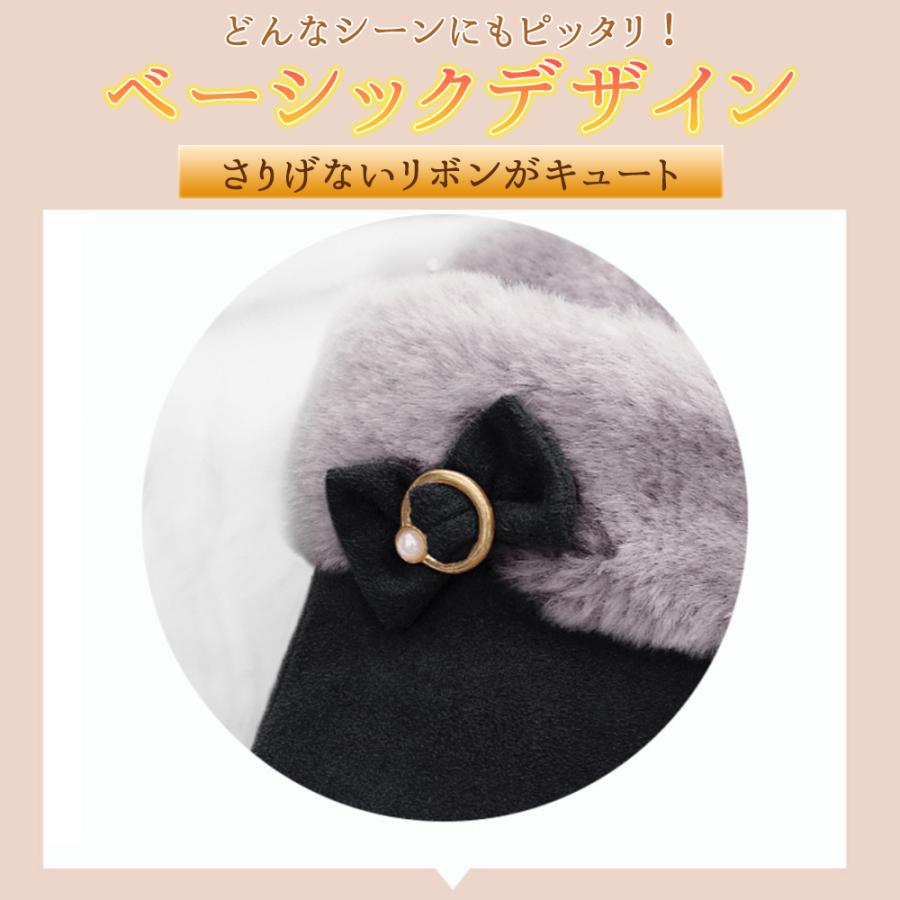 手袋 レディース 暖かい おしゃれ スマホ スマホ対応 防寒 グローブ 手ぶくろ てぶくろ 通勤 保温 スエード 裏起毛 リボン かわいい 大人 ファー |  | 13