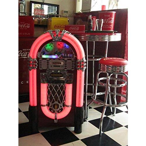 ジュークボックス レコードプレーヤー コカ コーラブランド ジュークボックスcdプレーヤー オーディオコンポーネント コカ コーラブランド Iphone Ipod 各社スマホ 携帯音楽プレーヤー対応 S 2517 シングルスター