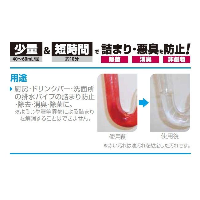 パイプクリアジェル ２L&times;６本セット / 業務用排水パイプ用洗浄剤 粘性パイプクリーナー シーバイエス / 新快適屋