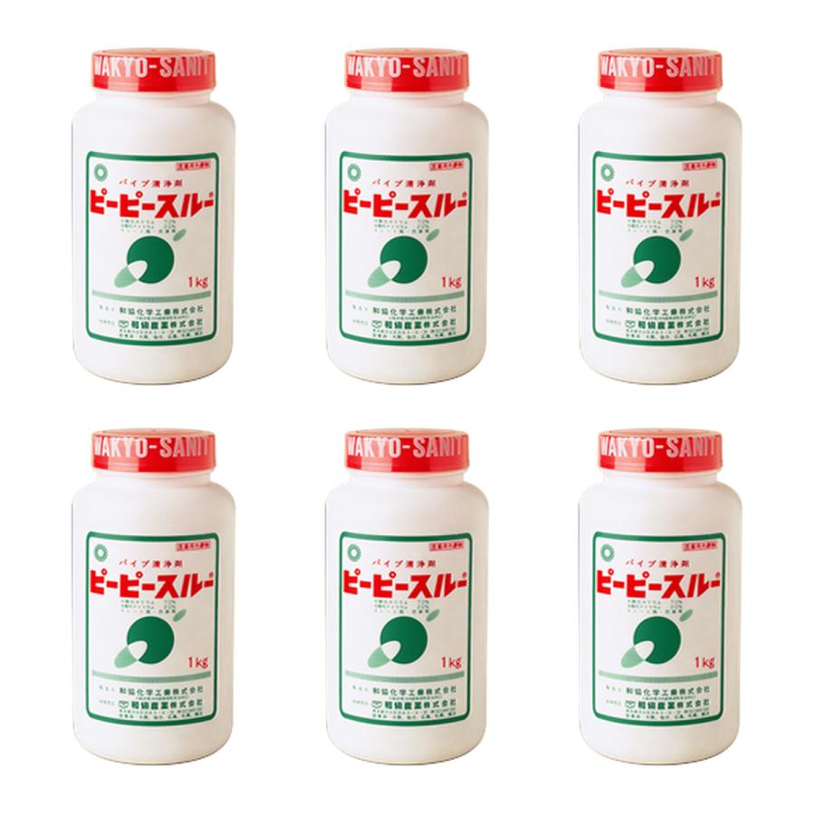 劇物 ピーピースルー温水用　１ｋｇ×６本セット　劇物譲受書の到着後発送となります。（書類は10日以内に原本到着必須）
