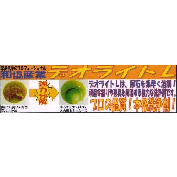 デオライトＬ=６本セット= ［1kg×６本］（強力トイレ洗剤・尿石除去剤・トイレ掃除用クリーナー・和協産業）【新・快適屋】｜sinkaitekiya｜02