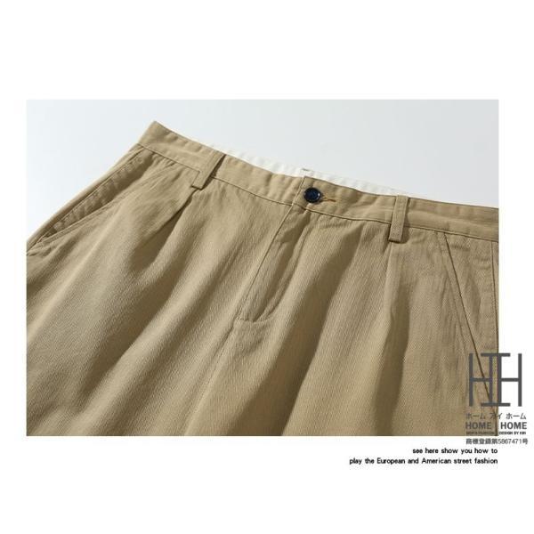 ショートパンツ メンズ 5分丈 カーゴパンツ アメカジ ストリート 夏 薄手 綿 100 無地 ベーシック シンプル ズボン | ホームアイホーム | 17