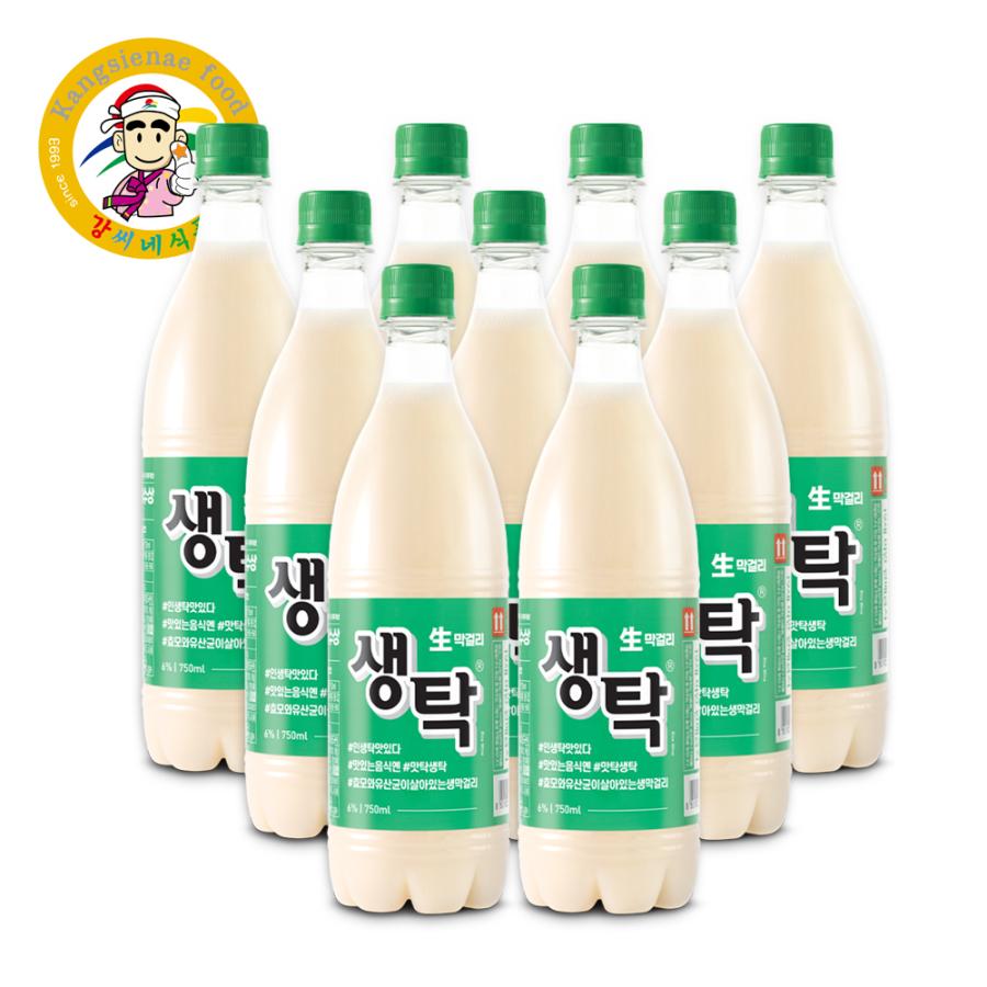 釜山生マッコリ センタック（センタク）750ml 6度 9本【カンシネ食品