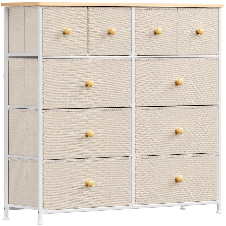 【展示品】チェスト4段　タンス 4段10杯 ハイチェスト タンス 箪笥 リビング収納チェスト