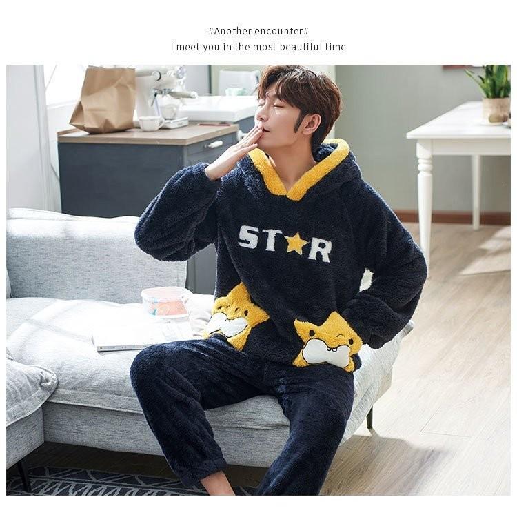 市場 パジャマカップル メンズもこもこ上下セット 厚手 レディースルームウェア ガウン メンズ着る毛布 柔らか かわいい ゆったり ペアパジャマ 冬