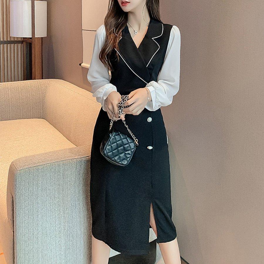 男の子向けプレゼント集結 ワンピース上品清楚 黒ワンピース春秋 お出掛け服おしゃれ ワンピース サイズ L Foofu3 Com Br