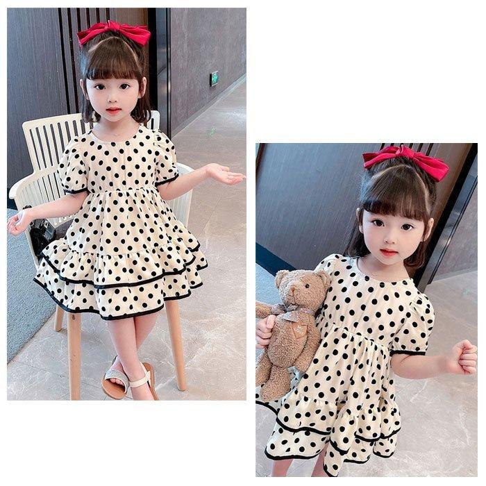 子ども服 ワンピース 女の子 幼児 シフォン ワンピー 水玉柄 可愛い 夏着 夏ワンピ 半袖 プリンセス キッズ リゾートワンピ ドット柄 膝丈上 お出かけ 80 130 予約販売 本