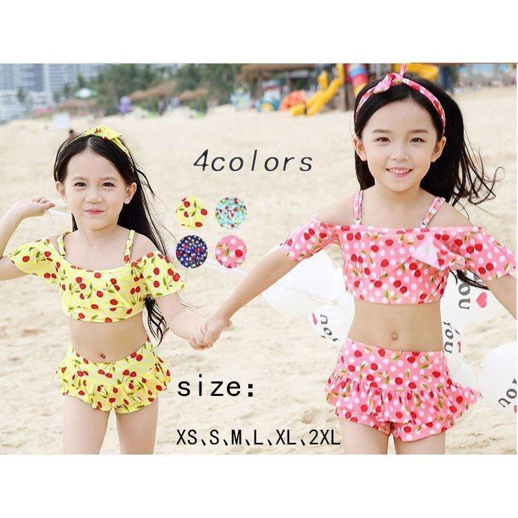海水浴 スイムウェア 子供服 キッズ セパレート ベビー 水着 セパレート キッズ 可愛い 女児用 練習用水着 女の子 子供 スクール プール ビーチ 夏 Yz4325 神龍閣 通販 Yahoo ショッピング
