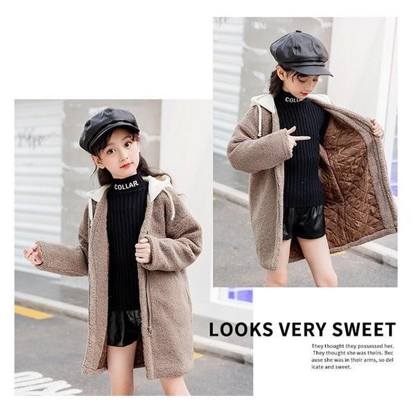 アウター厚手ボアコートロングコート冬コートキッズコート子供コートフード付き暖かい防寒可愛い通学着 コートキッズ女の子おしゃれ子供服冬服 Zy3224 神龍閣 通販 Yahoo ショッピング