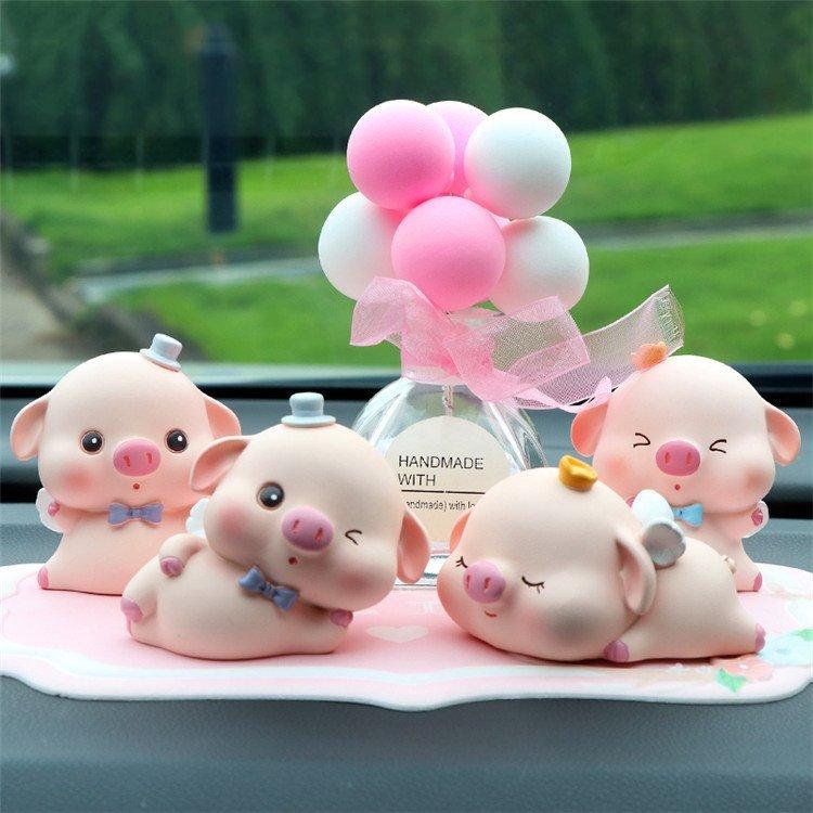 車飾り かわいい豚の置物 動物 オーナメント 自動車置物 かわいい 卓上置物 おしゃれ インテリア 飾り物 置き物 プレゼント Zy7951 神龍閣 通販 Yahoo ショッピング