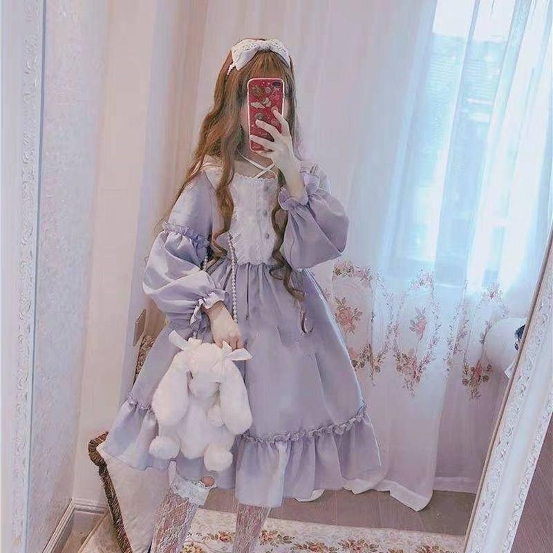 ワンピース ロリータ ワンピース 姫系 Lolita ロングスカート 洋服 長袖 ロリータ かわいい ゴスロリ Zy9241 神龍閣 通販 Yahoo ショッピング