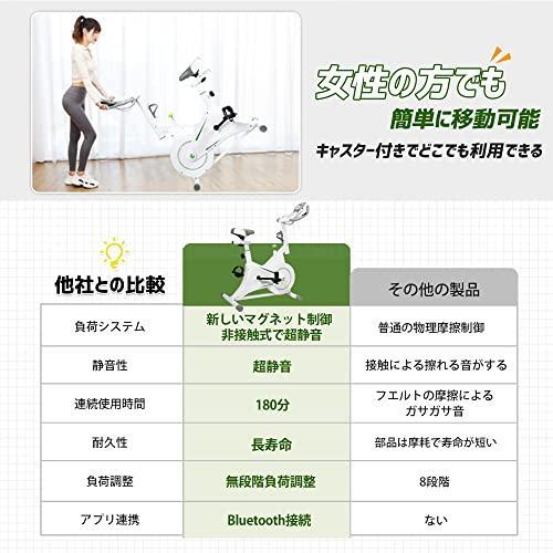 【メーカー保証5年】HEC フィットネスバイク Bluetooth接続 エアロバイク 家庭用 静音 スピンバイク 無段階調節 ? メーカー保証5年 HEC フィットネスバイク Bluetooth接続 エアロバイク 家庭用 静音 スピンバイク 無段階調節