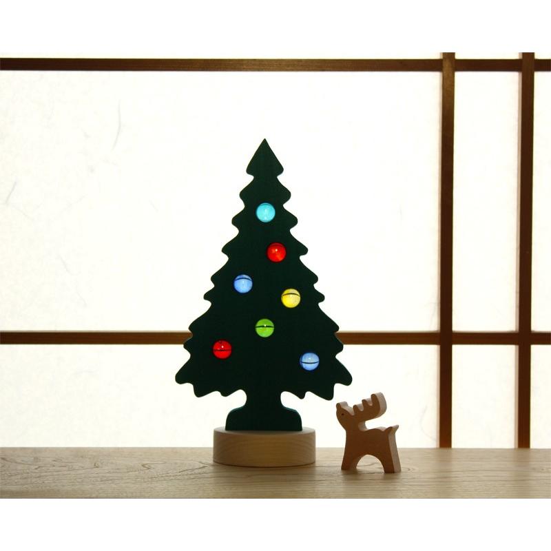 森林工芸館　ステージツリー　クリスマスツリー　なかよしサンタ　木のクリスマス 木製クリスマスツリー(日本製)｜ステージツリー｜木のおもちゃ