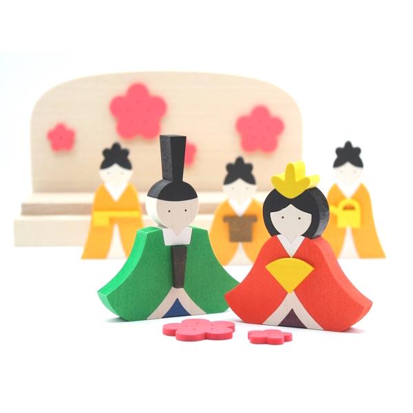 森林工芸館　お雛様BOX　雛人形 コンパクト　お雛様飾り　初節句 プレゼント　初節句 お祝い　雛人形 木製 |  | 01