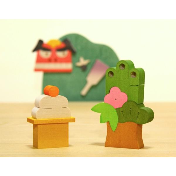 彩り歳時記 1月　お正月飾り　獅子舞　門松　鏡餅　季節飾り　季節の置物　正月置物 |  | 01