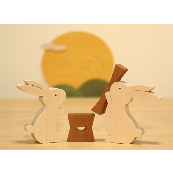 彩り歳時記9月　お月見　月とうさぎ　お月見飾り　季節飾り　季節の置物 |  | 01