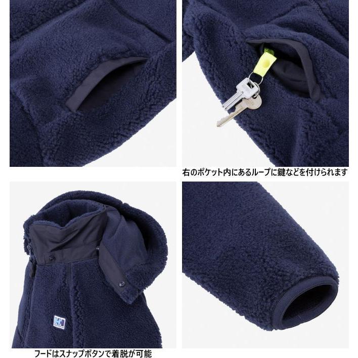 フリースジャケット　ヘリーハンセン　HJ52250　キッズファイバーパイルジャケット［N.ネイビー］［100cm 110cm 120cm 130cm］【無料ラッピング対応】の画像