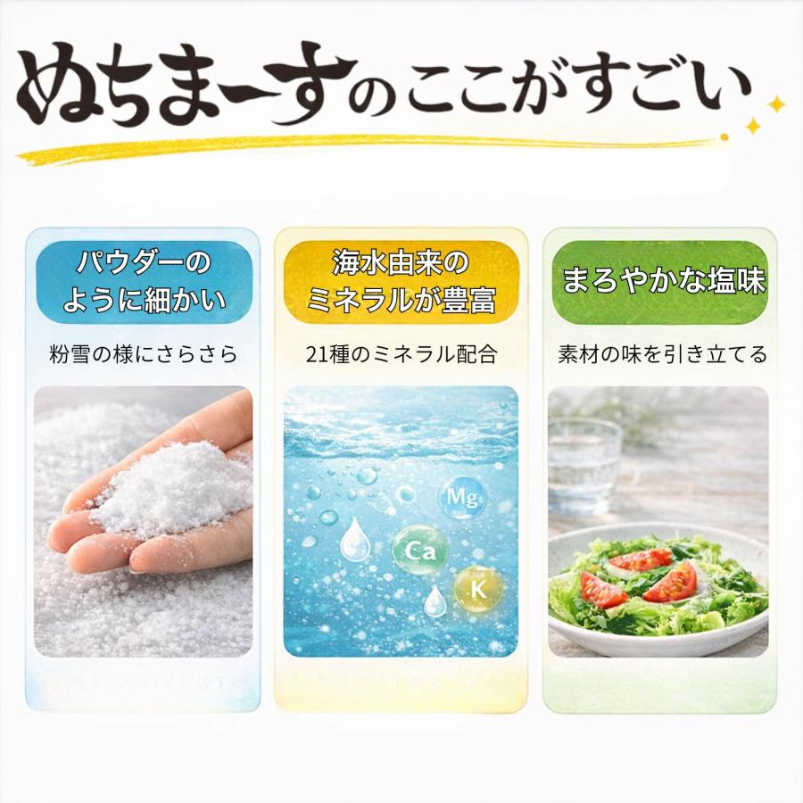 ぬちまーす 塩 250g ボトル 150g 2種セット 沖縄 海塩 天然塩 ミネラル