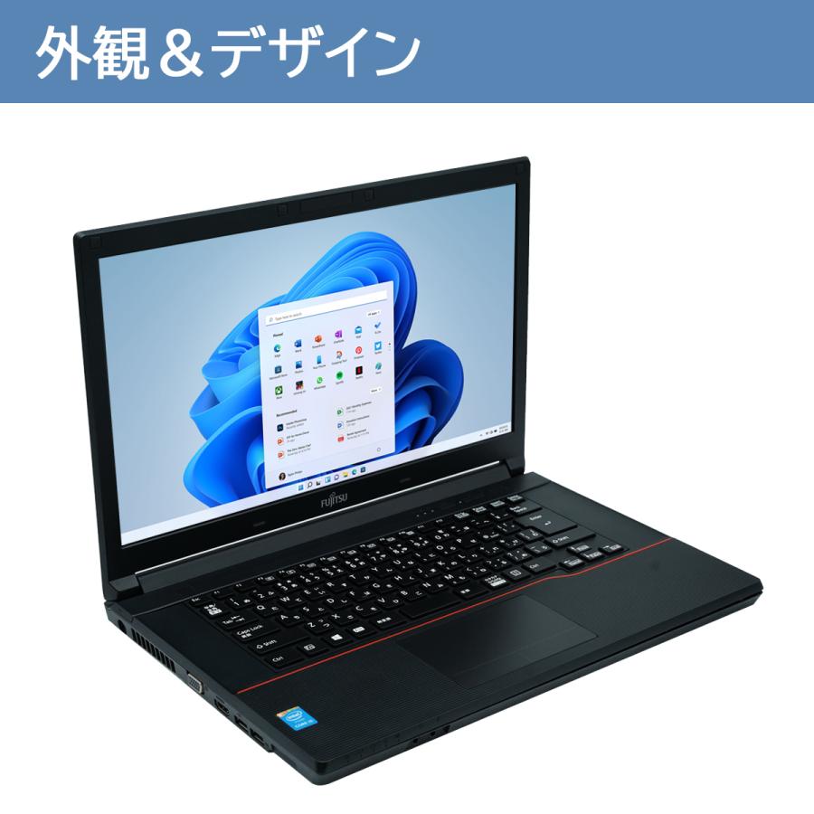 富士通 FUJITSU ノートパソコン LIFEBOOK A574 15.6型 Core i3第四世代 4GB SSD128GB Win11/Office2019付 WiFi Bluetooth｜sintatu1688｜02