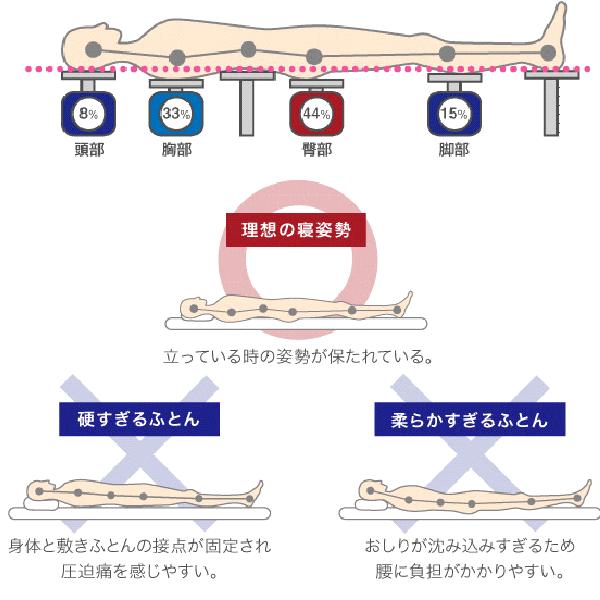 ロマンスエコー 敷布団 ロマンス小杉 腰痛 硬い敷きふとん 硬いマットレス シングル ヘルスケ認定寝具_6