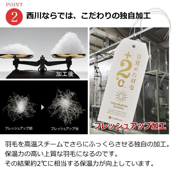西川（nishikawa） 羽毛布団 シングル ポーランド産ホワイトマザー