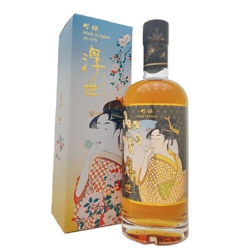 久米仙酒造 浮世ライウイスキー 町娘 43度 700ml : 濱の酒屋中野酒店