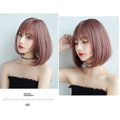注目ショップ メンズアクセサリー ウィッグ ボブ ショート Candybay 姫カットストレート 姫髪 フルウィッグ 耐熱 自然 小 劾果 原宿ロリータ女性用 かつら ぱっつん 前髪 Www Threeriversofs Com