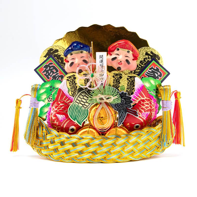 開運 水引宝船(青/金) 縁起物/開運招福/金運隆昌/商売繁昌 開運 水引宝船(青/金) 縁起物/開運招福/金運隆昌/商売繁昌