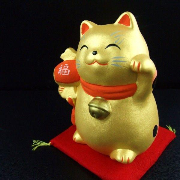 開運 金運財運UP 風水金運招き猫 福槌白崎八幡宮で祈願済み : 白崎
