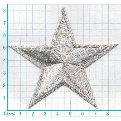 送料63円 スターm 銀色 アイロンワッペン 刺繍 アップリケ 星マーク Ap アジアの布 しりぽーん 通販 Yahoo ショッピング