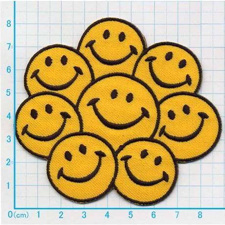 送料63円 スマイル集団 黄 アイロンワッペン 刺繍 アップリケ ニコちゃんマーク Ap アジアの布 しりぽーん 通販 Yahoo ショッピング