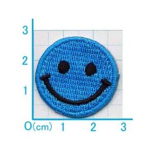 送料63円 スマイルマークs青 3枚セット アイロンワッペン 刺繍 アップリケ ニコちゃんマーク 136 Ap アジアの布 しりぽーん 通販 Yahoo ショッピング