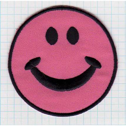 送料63円 スマイルc M ピンク アイロンワッペン 刺繍 アップリケ ニコちゃんマーク Ap アジアの布 しりぽーん 通販 Yahoo ショッピング
