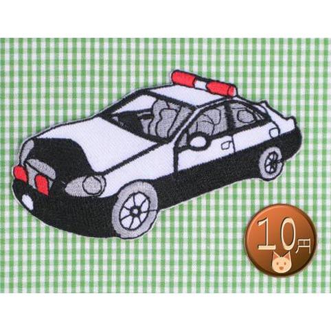 送料63円 パトカー アイロンワッペン 刺繍 アップリケ 働く自動車 警察 パトロールカー Ap アジアの布 しりぽーん 通販 Yahoo ショッピング