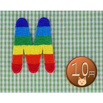 タータンチェックのアルファベットアイロンワッペン タータンチェック