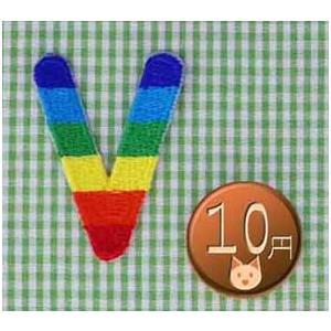 タータンチェックのアルファベットアイロンワッペン アイロンワッペン