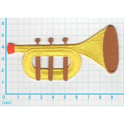 送料63円 トランペット アイロンワッペン 刺繍 アップリケ 音楽ミュージック ラッパ 129 Ap アジアの布 しりぽーん 通販 Yahoo ショッピング