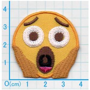 送料63円 ビックリ顔s 絵文字 2枚セット アイロンワッペン 刺繍 アップリケ 驚きマーク Snsアイコン 小さなワッペン Ap アジアの布 しりぽーん 通販 Yahoo ショッピング