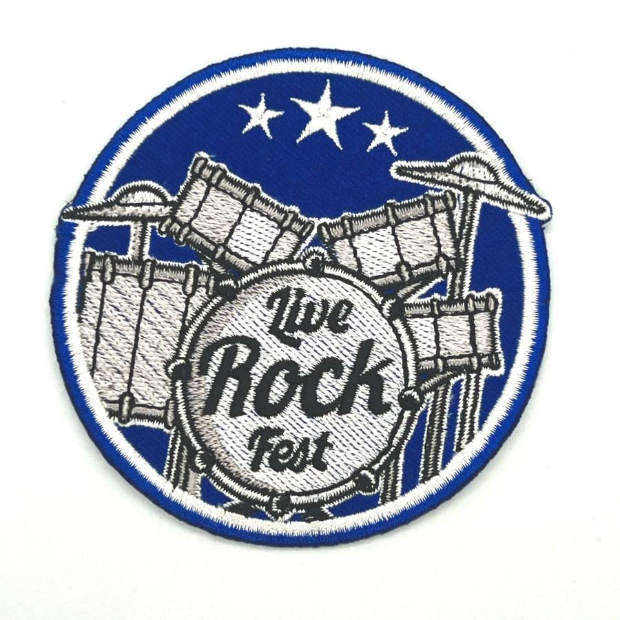 アイロンワッペン/刺繍/アップリケ/ドラムマーク/The Rock fes/ロック