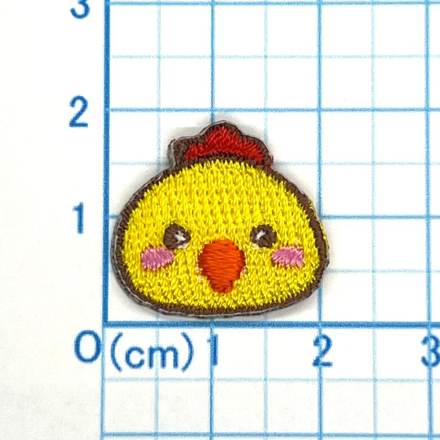 アイロンワッペン/刺繍/アップリケ/プチアニマルひよこ/ヒヨコ 