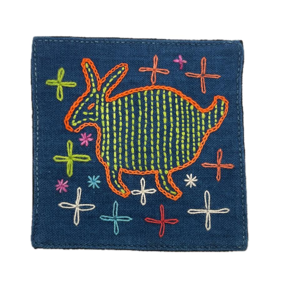 エスニックモチーフ刺繍 アジアン雑貨手芸材料 プリミティブアート