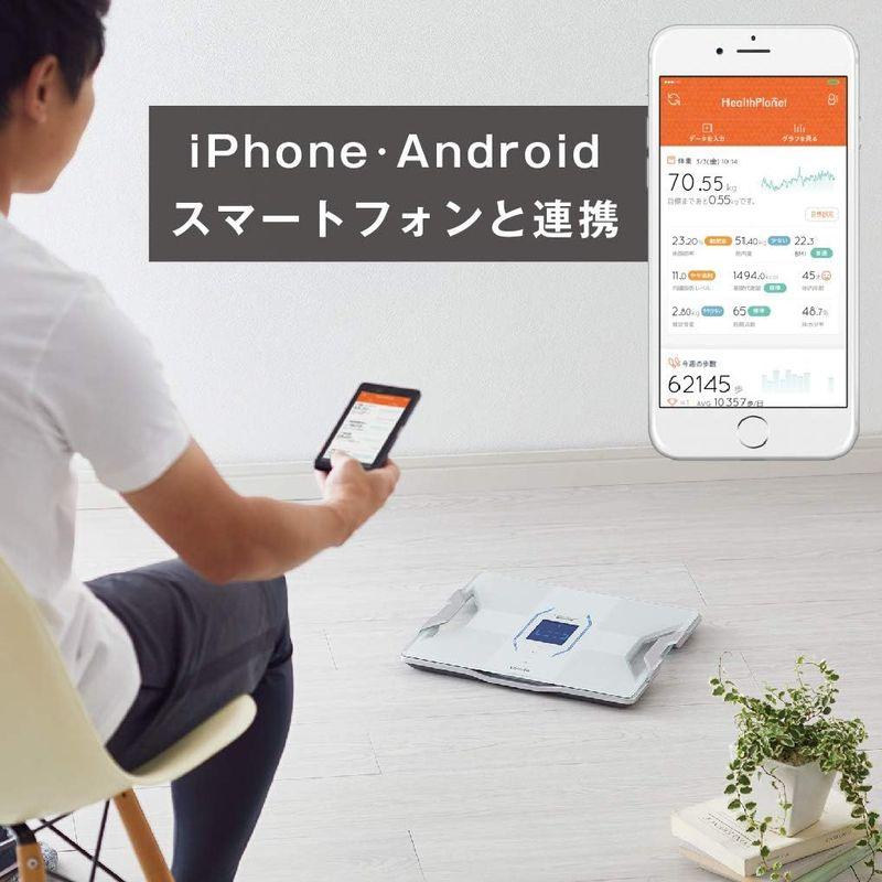 タニタ 体組成計 スマホ 日本製 ホワイト RD-912 WH TANITA 体組成計 体重計 タニタ スマホ連動 bluetooth RD-912-WH